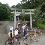 山王（日枝）神社で記念撮影ぐるっと探索サイクリングチャレンジ